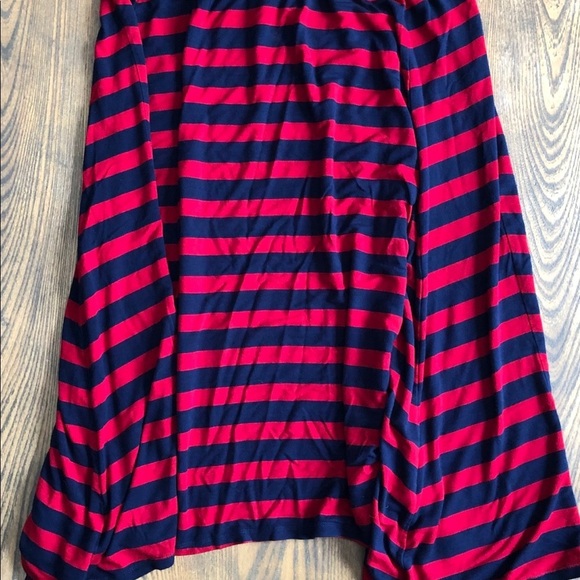 Rickis 🎄 skirt asymmetrical hem  line SZ M blue/red - Picture 3 of 5